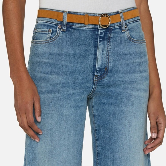 Frame Le Slim Palazzo Crop - Crave Raw After - Picture 2 of 5